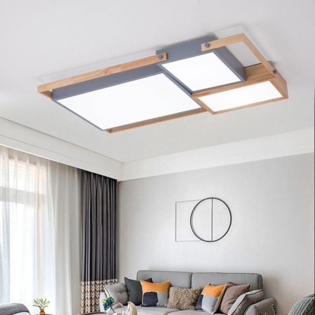 Lámpara de techo rectangular empalmada con luz de techo moderna Lámpara de techo rectangular empalmada con luz de techo moderna