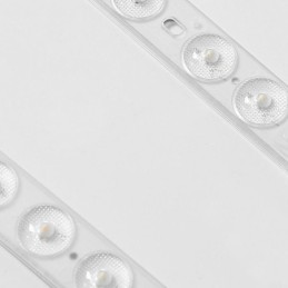Lámpara de techo rectangular empalmada con luz de techo moderna