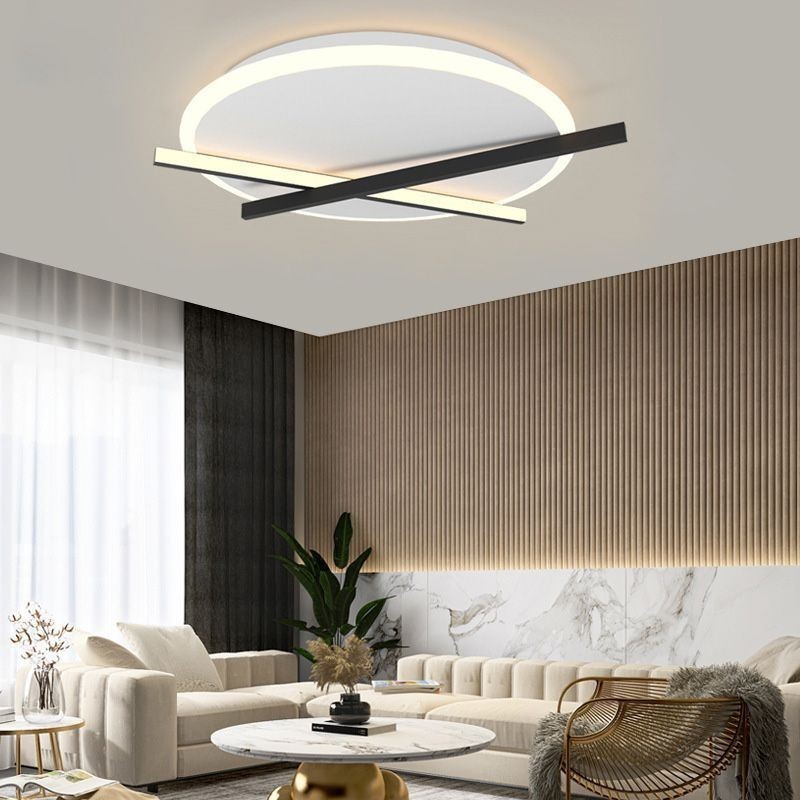 Lámpara de techo con diseño de reloj artístico de luz de techo nórdica