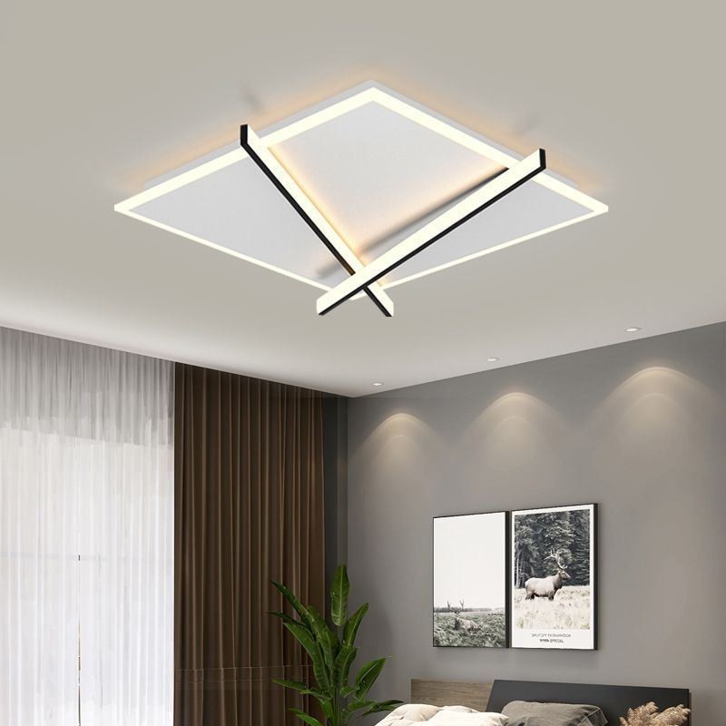 Lámpara de techo con diseño de reloj artístico de luz de techo nórdica