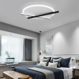 Lámpara de techo con diseño de reloj artístico de luz de techo nórdica