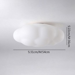 Lámpara de techo nórdica con forma de nube
