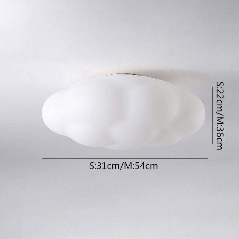 Lámpara de techo nórdica con forma de nube