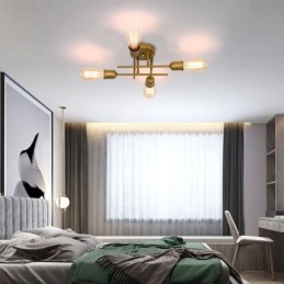 Lámpara de techo empotrada con portalámparas de 4 luces