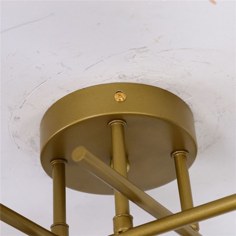 Lámpara de techo empotrada con portalámparas de 4 luces