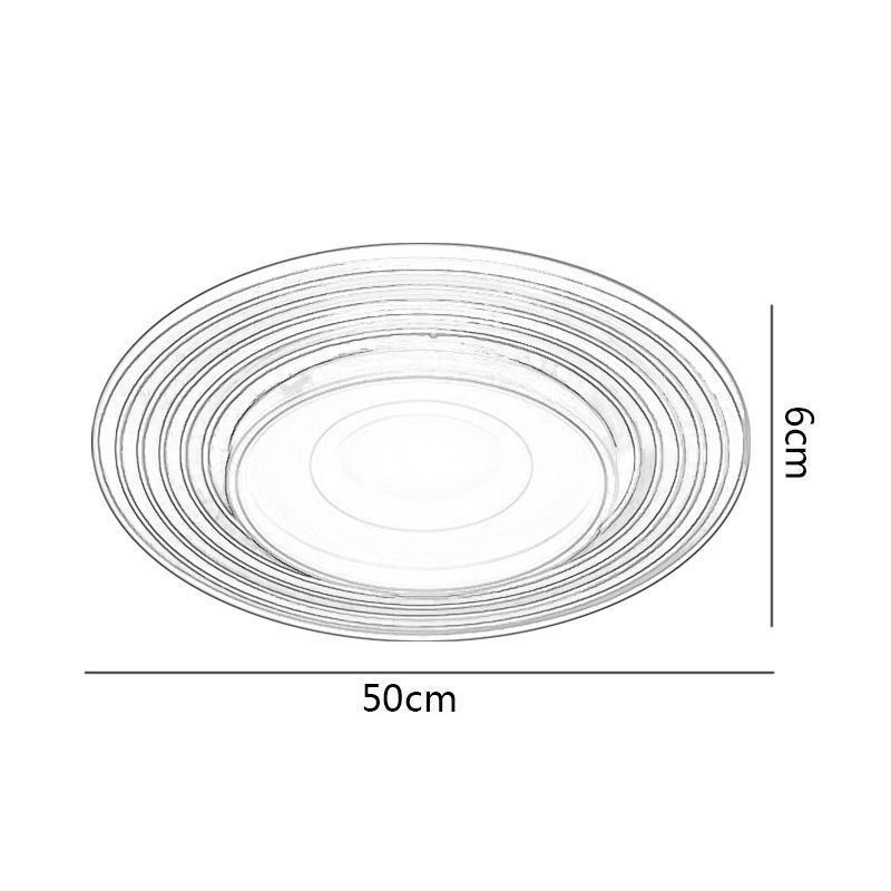 Lámpara de techo moderna empotrada redonda