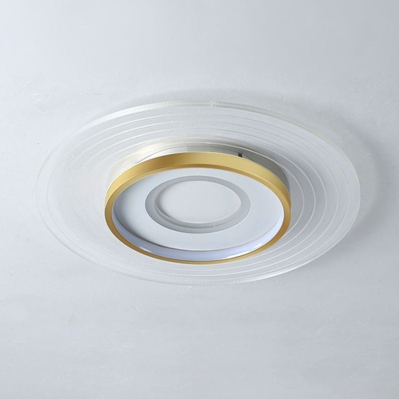 Lámpara de techo moderna empotrada redonda