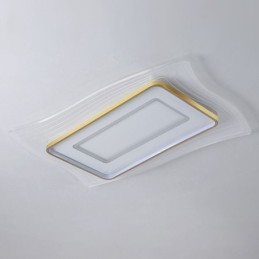 Lámpara de techo moderna empotrada de forma cuadrada