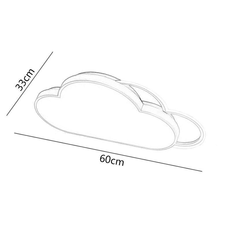 Lámpara de techo empotrada con forma de nube de luces modernas