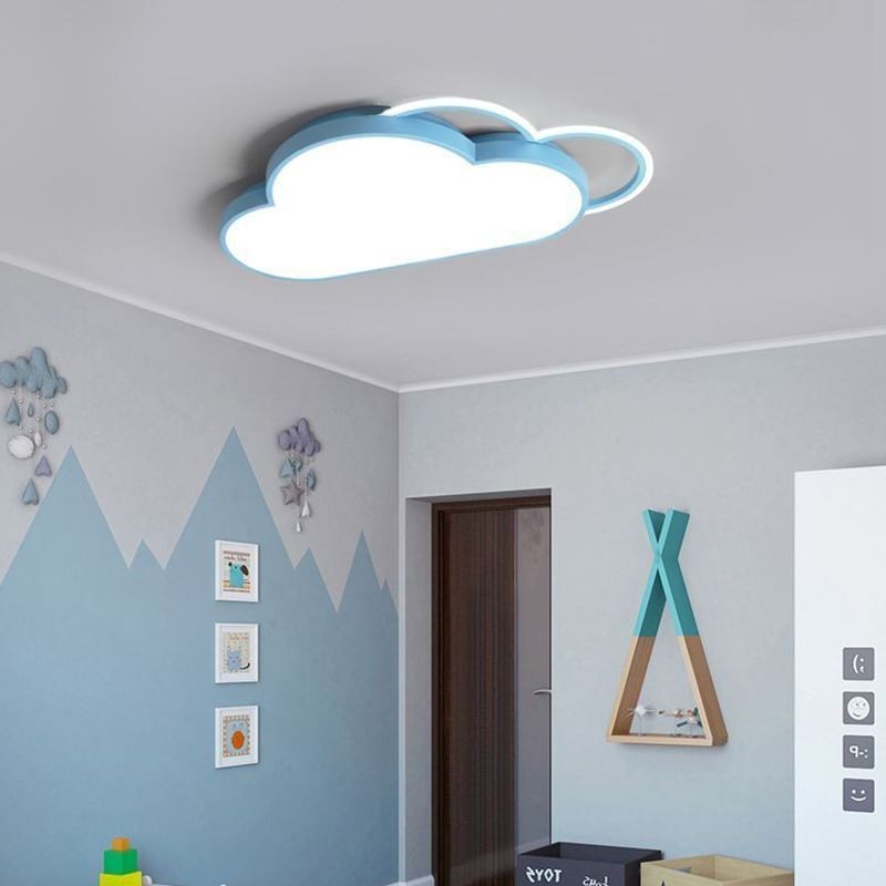 Lámpara de techo empotrada con forma de nube de luces modernas
