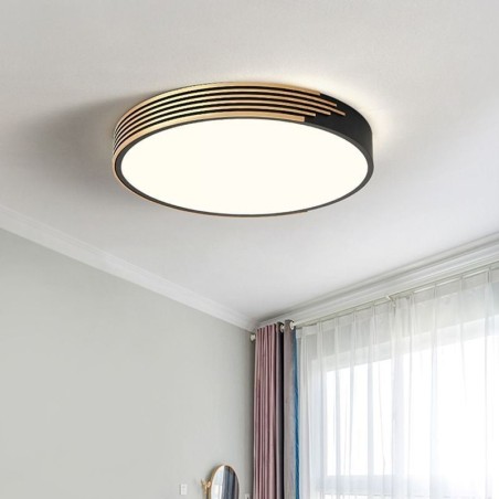 Lámpara de techo empotrada moderna con iluminación circular Lámpara de techo empotrada moderna con iluminación circular