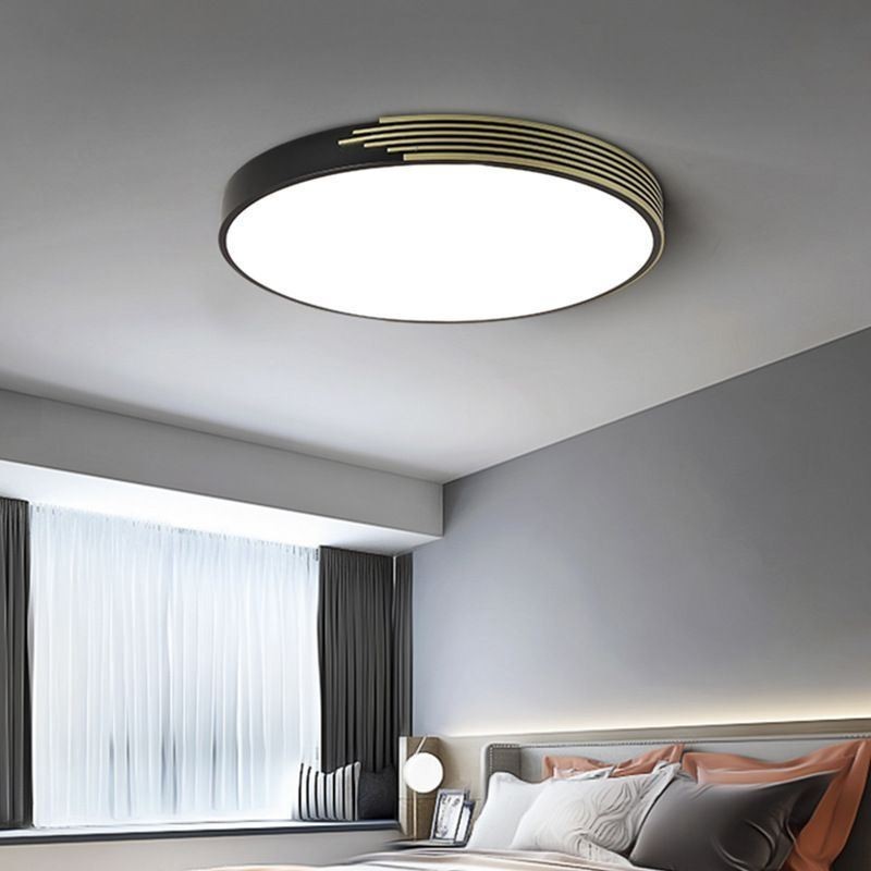 Lámpara de techo empotrada moderna con iluminación circular