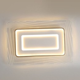 Lámpara de techo rectangular empotrada minimalista de acrílico ultrafino