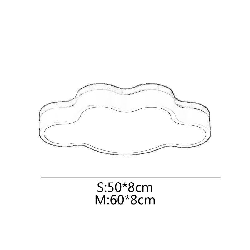 Lámpara de techo empotrada moderna y creativa de acrílico con forma de nube para niños