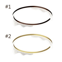 Lámpara de techo circular empotrada con borde ondulado