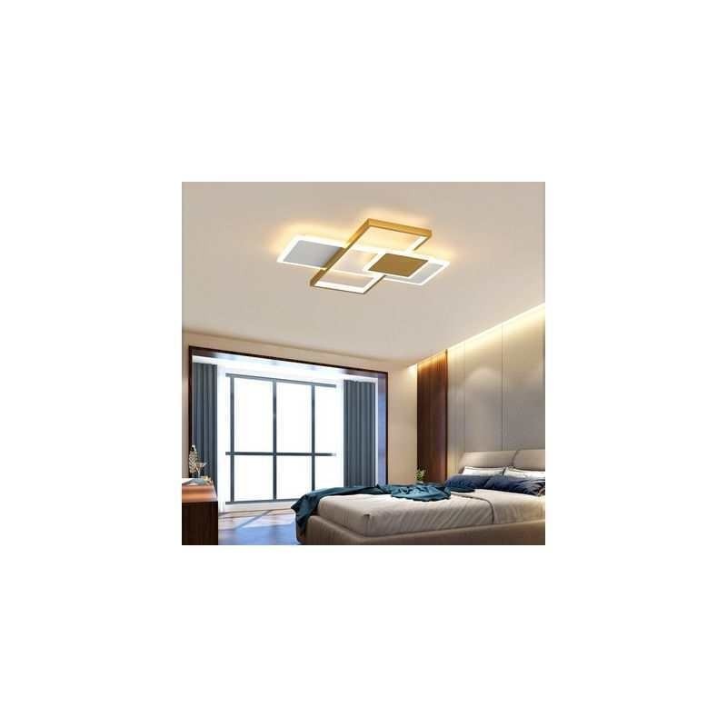 Lámpara de techo moderna cuadrada de acrílico con montaje empotrado