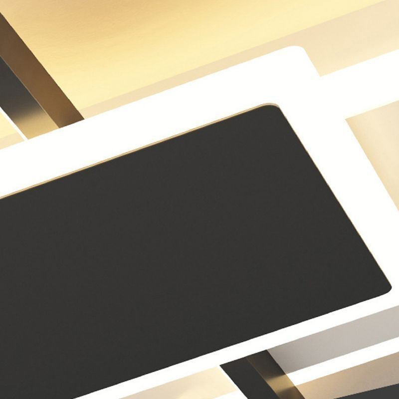 Lámpara de techo moderna cuadrada de acrílico con montaje empotrado