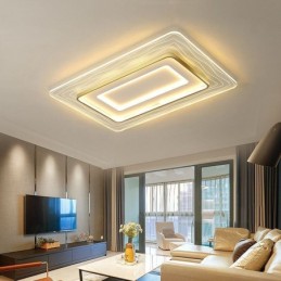 Lámpara de techo rectangular empotrada minimalista de acrílico ultrafino