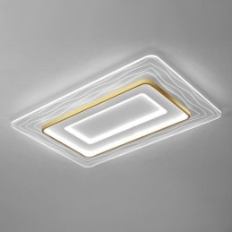 Lámpara de techo rectangular empotrada minimalista de acrílico ultrafino