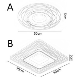 Lámpara de techo empotrada minimalista de acrílico ultrafino