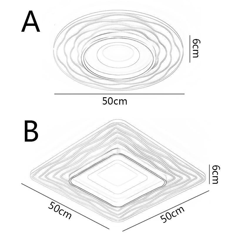 Lámpara de techo empotrada minimalista de acrílico ultrafino