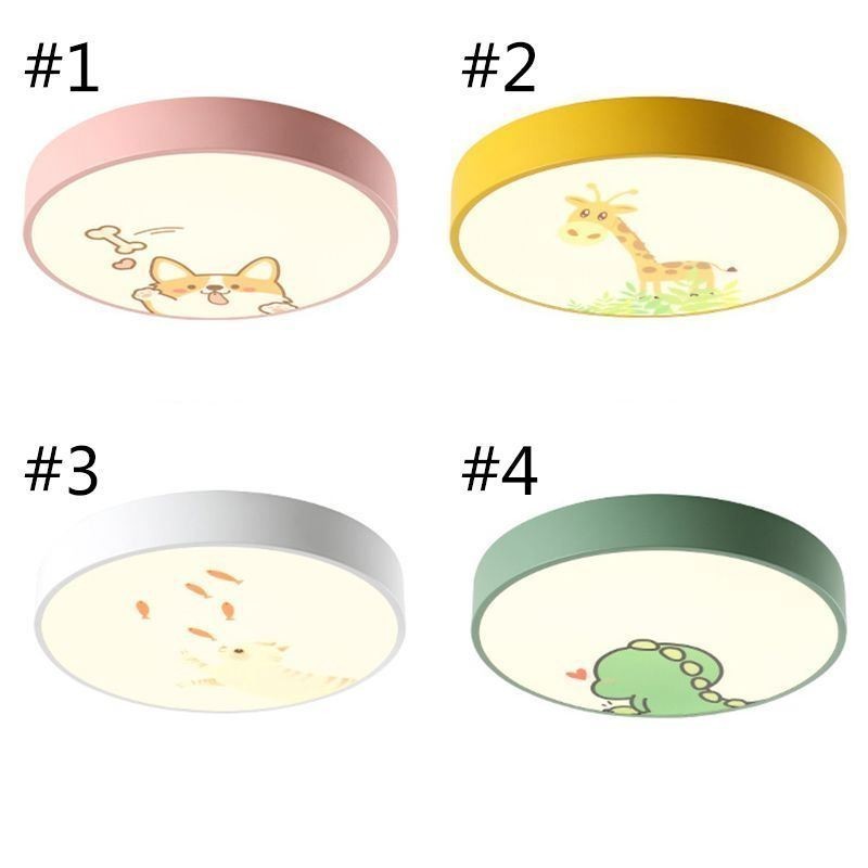 Lámpara de techo infantil con diseño de animales y dibujos animados