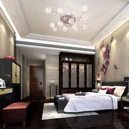 Lámpara empotrada de hierro G4 de 12 luces con pantallas de aluminio