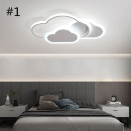Lámpara de techo empotrada con forma de nube y luces acrílicas creativas modernas