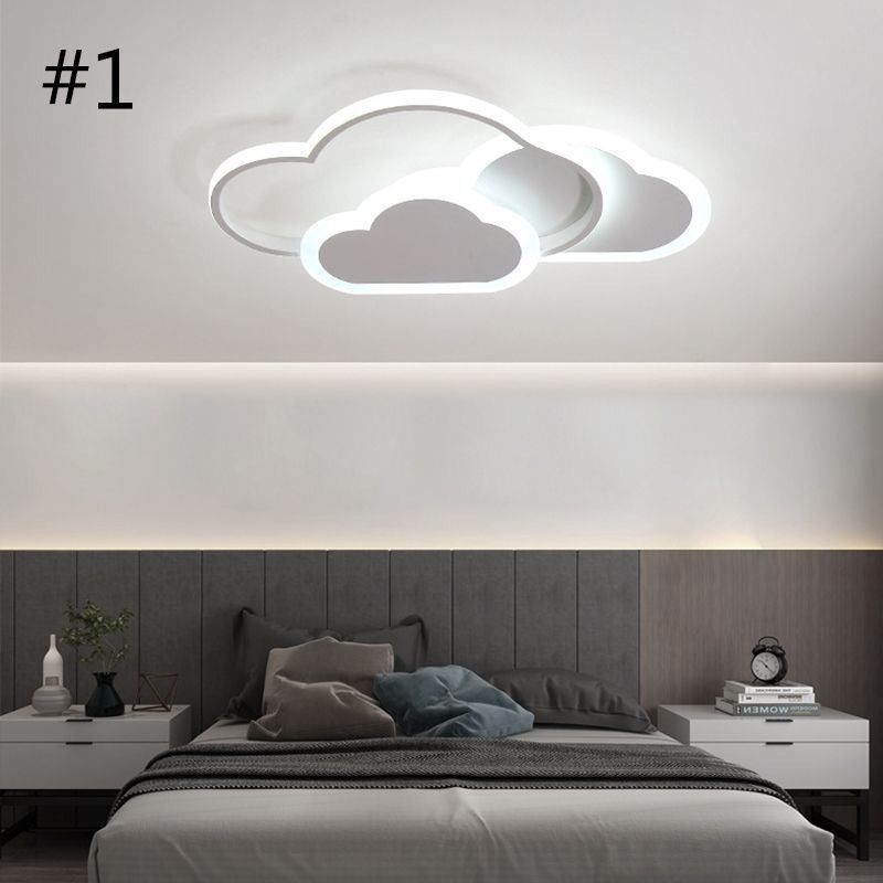 Lámpara de techo empotrada con forma de nube y luces acrílicas creativas modernas
