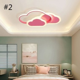 Lámpara de techo empotrada con forma de nube y luces acrílicas creativas modernas