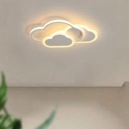 Lámpara de techo empotrada con forma de nube y luces acrílicas creativas modernas