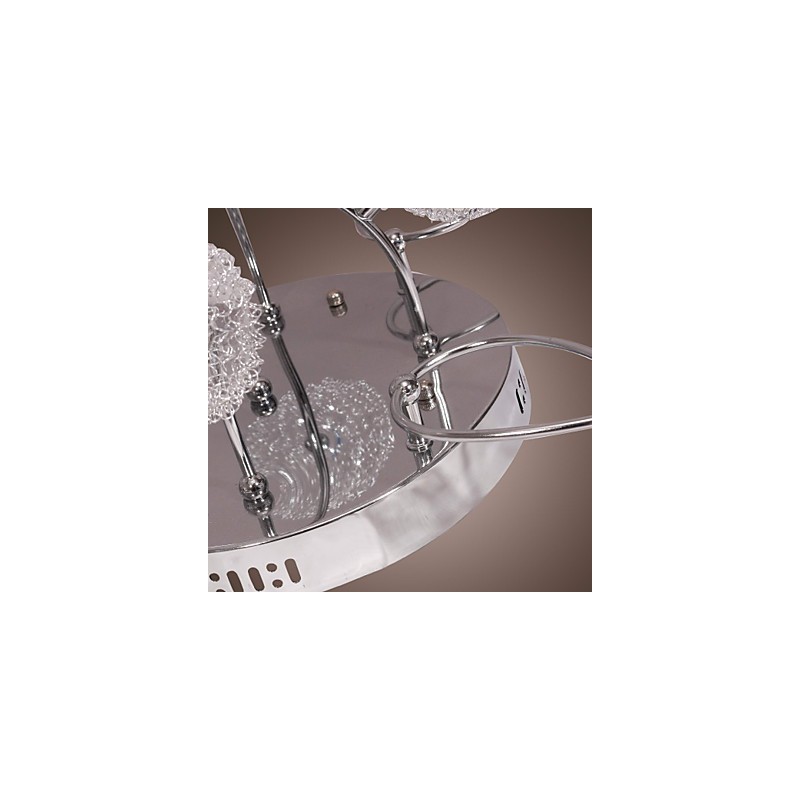 Lámpara empotrada de hierro G4 de 12 luces con pantallas de aluminio