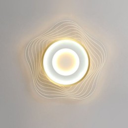 Lámpara de techo creativa moderna empotrada con forma de estrella de 36 W