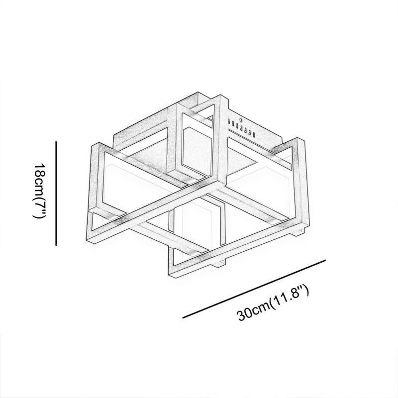 Lámpara de techo inteligente con WiFi y montaje empotrado