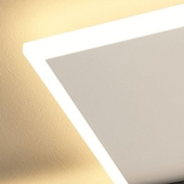 Lámpara de techo cuadrada empotrada