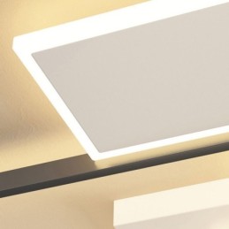 Lámpara de techo cuadrada empotrada