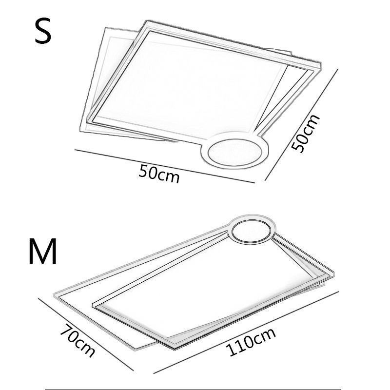 Lámpara de techo minimalista empotrada