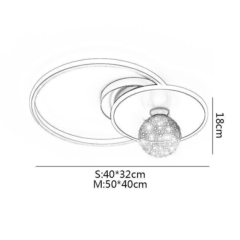 Lámpara de techo minimalista empotrada para decoración del hogar