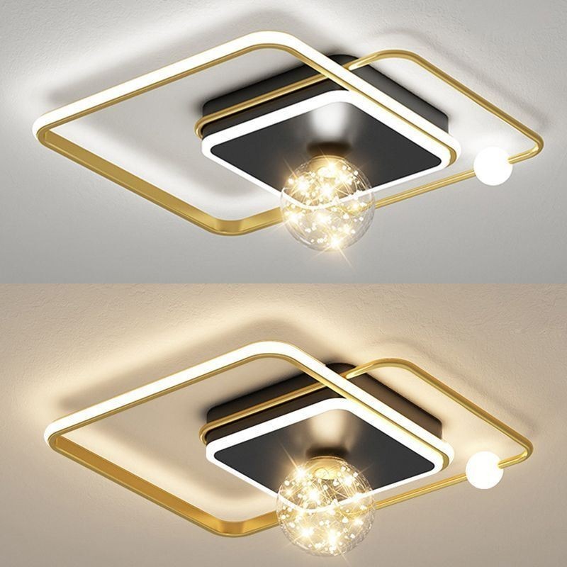 Lámpara de techo moderna con montaje empotrado para decoración del hogar