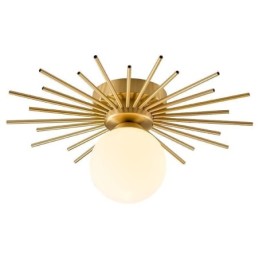 Lámpara de techo empotrada moderna de 1 luz con forma de globo