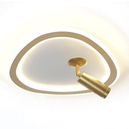 Lámpara de techo acrílica triangular empotrada