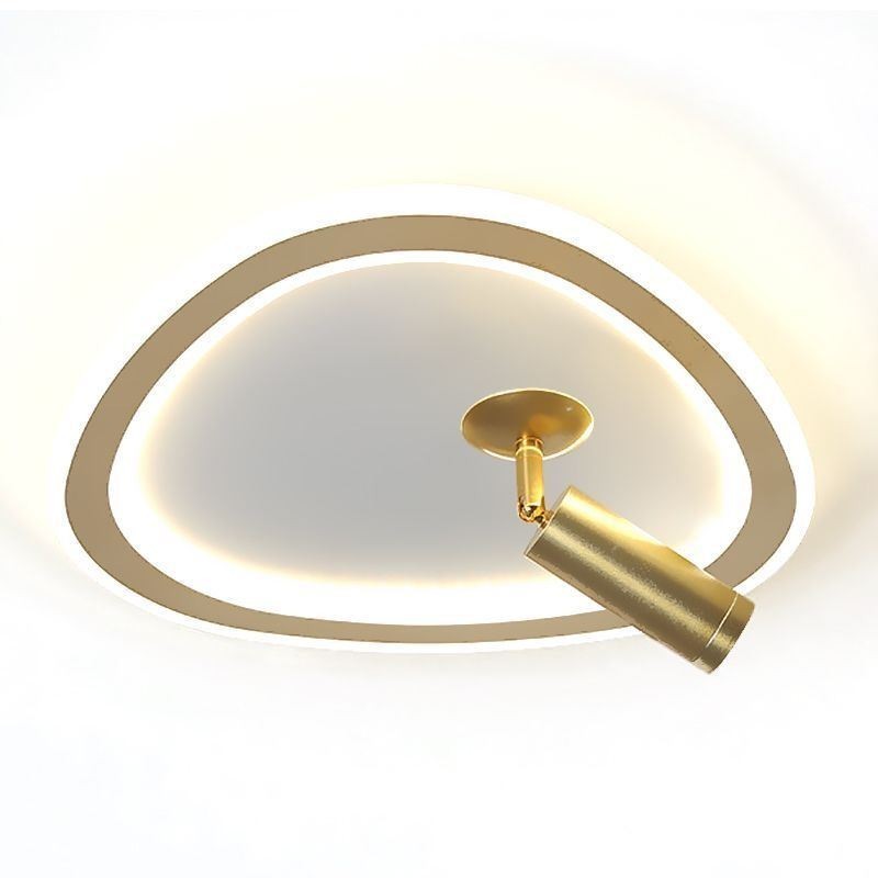 Lámpara de techo acrílica triangular empotrada