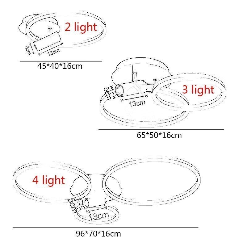 Lámpara de techo con anillo de halo dorado cepillado, iluminación de foco