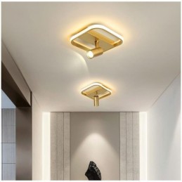 Lámpara de techo acrílica minimalista con foco decorativo.