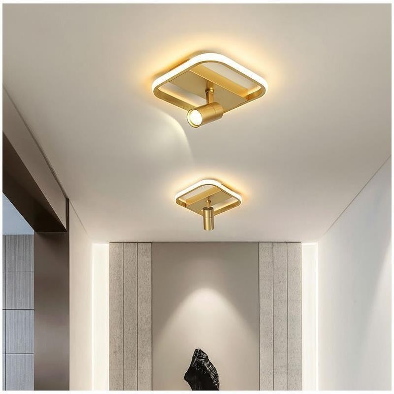 Lámpara de techo acrílica minimalista con foco decorativo.