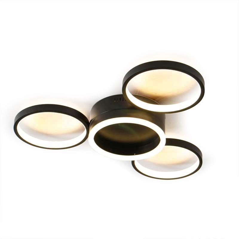 Lámpara de techo empotrada de 4 anillos