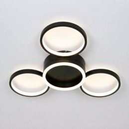 Lámpara de techo empotrada de 4 anillos