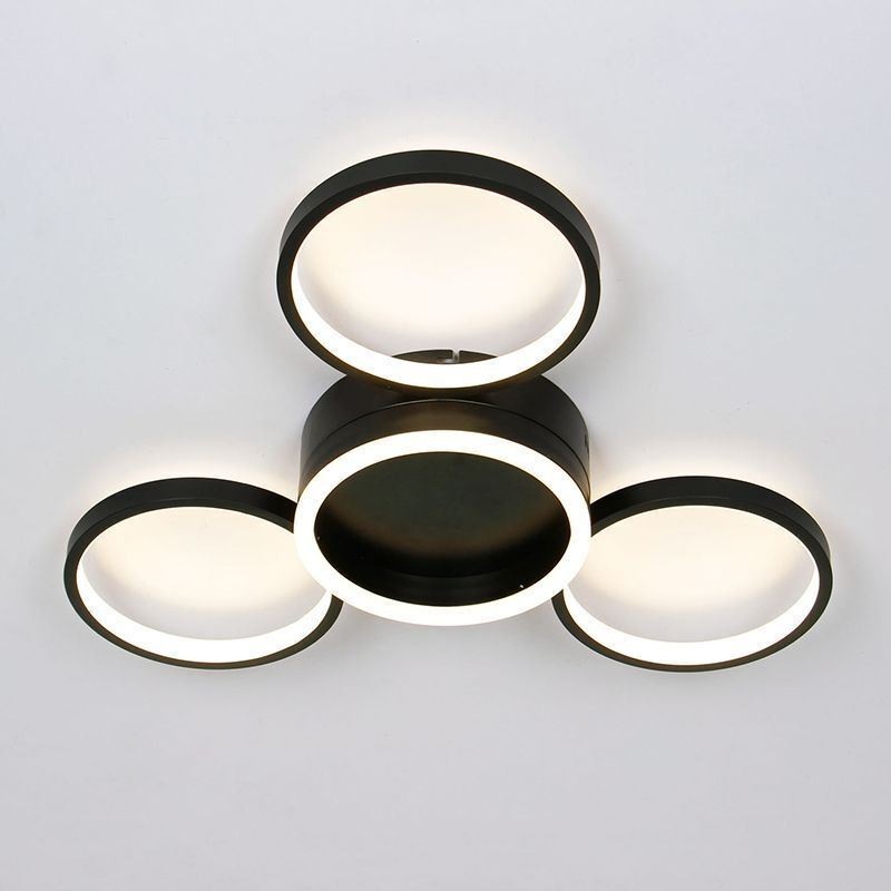Lámpara de techo empotrada de 4 anillos