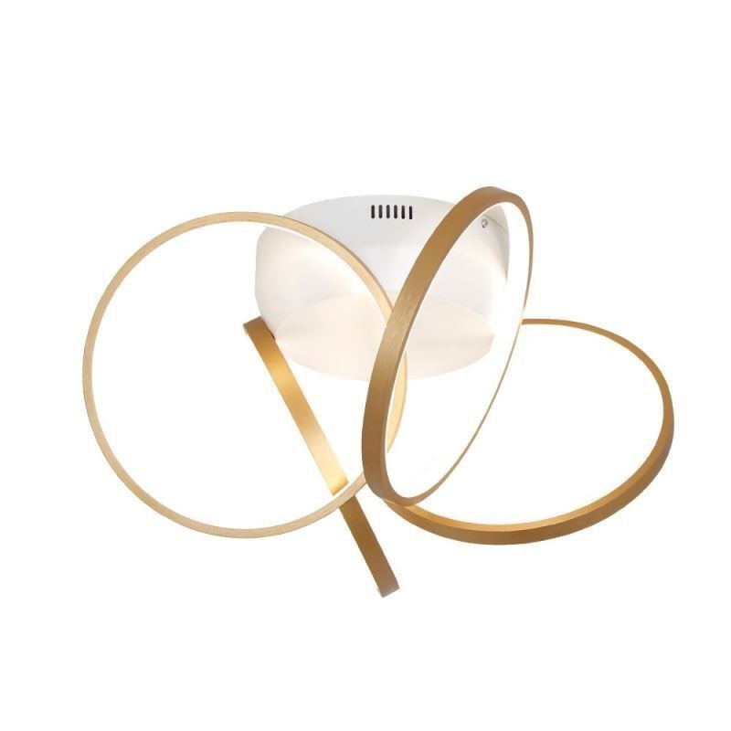 Lámpara de techo empotrada con anillo de halo acrílico