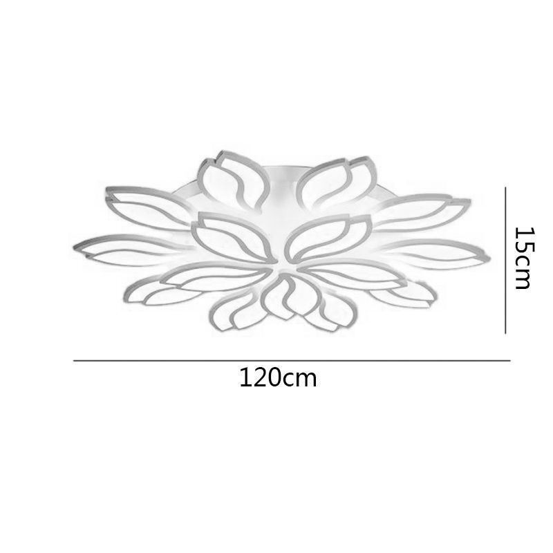 Lámpara de techo empotrada con diseño de flores de acrílico
